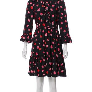 Kate Spade strawberry ruffle dress